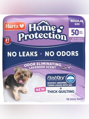 Hartz Home Protection Lavender Dog Pads - Purple (50 Pack)